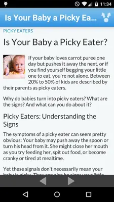 WebMD Baby android App screenshot 1